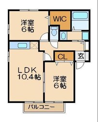 オーククレストIの物件間取画像